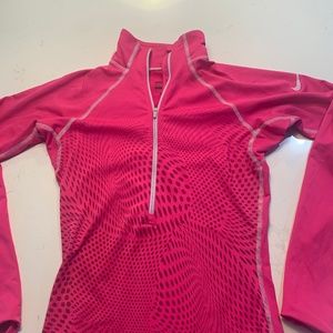 Pink Nike running long sleeve